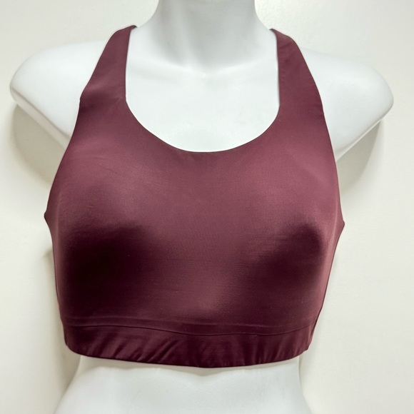 Athleta Burgundy Sports Bra Intimates - Picture 1 of 6
